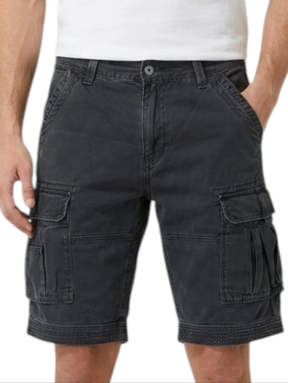 Levi's Mens Black Cargo Shorts Size 32 Cotton Rugged Casual Outdoor